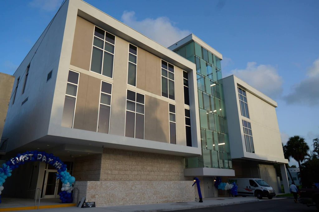 Exterior view of Hebrew Academy offices.