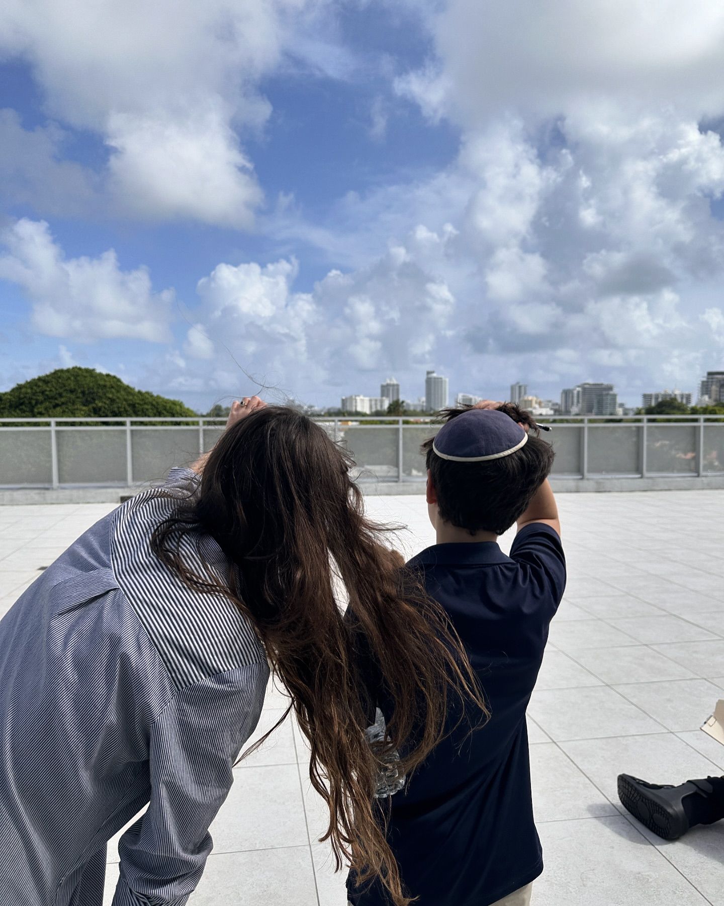 Grade 7 Honors Science Observes and Sketches Clouds on the Rooftop