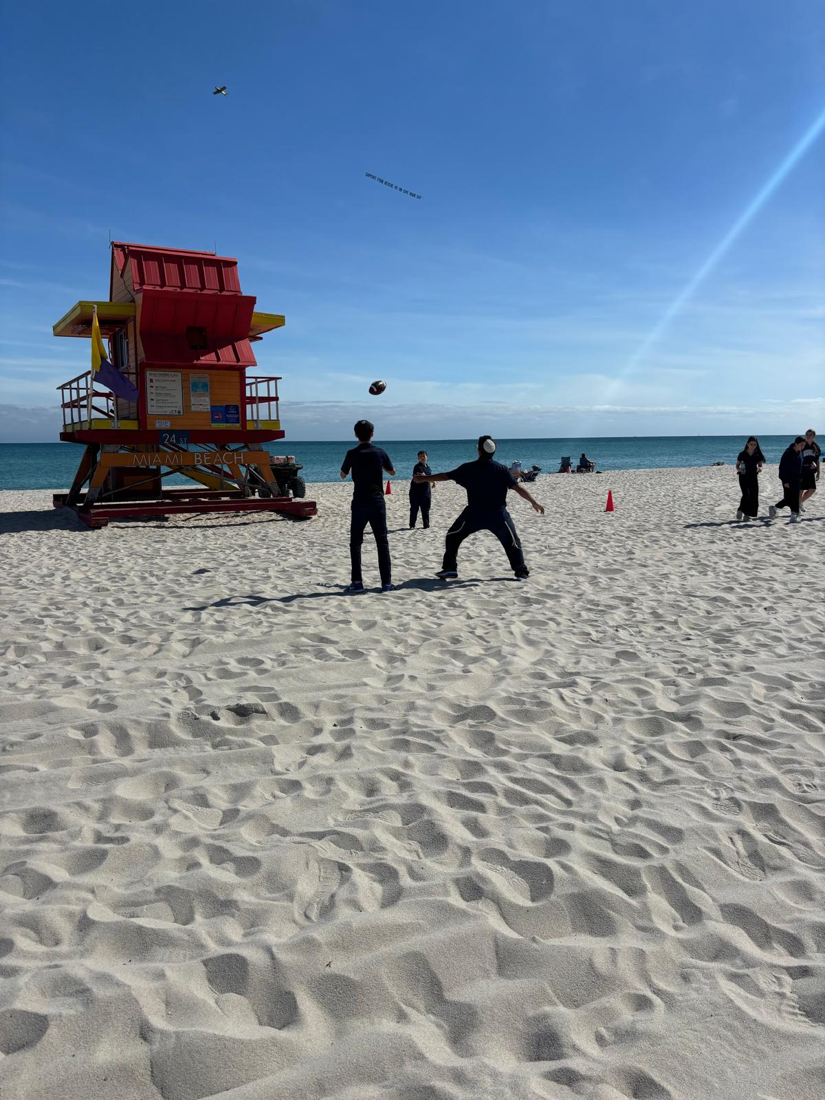 9th Grade Bonding Activity at the Beach